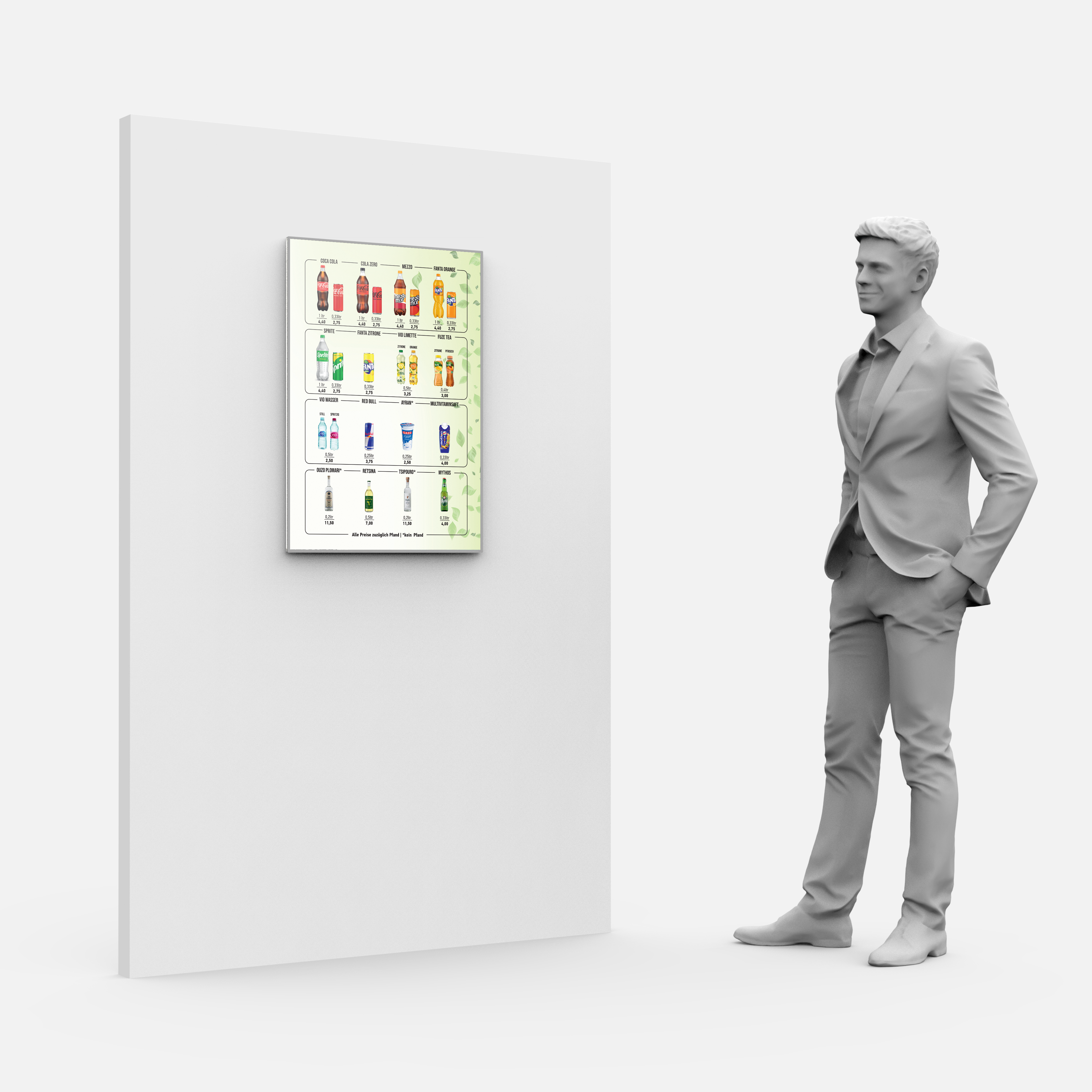 Restaurant Menu – CrystalDisplay Model XL