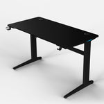 120 Workstation Desk | Carbon Fibre Finish, LED Lighting | B2B Pricing Gaming Desk - Wheeler Display