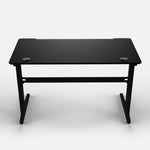 120 Workstation Desk | Carbon Fibre Finish, LED Lighting | B2B Pricing Gaming Desk - Wheeler Display