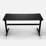 140 Workstation Desk | Carbon Fibre Finish, LED Lighting | B2B Pricing Gaming Desk - Wheeler Display