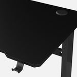 140 Workstation Desk | Carbon Fibre Finish, LED Lighting | B2B Pricing Gaming Desk - Wheeler Display