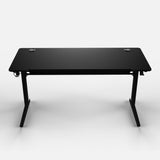 140 Workstation Desk | Carbon Fibre Finish, LED Lighting | B2B Pricing Gaming Desk - Wheeler Display