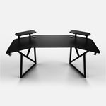 180 Workstation Desk | Carbon Fibre Finish, LED Lighting | B2B Pricing Gaming Desk - Wheeler Display