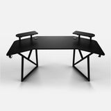 180 Workstation Desk | Carbon Fibre Finish, LED Lighting | B2B Pricing Gaming Desk - Wheeler Display