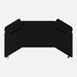 180 Workstation Desk | Carbon Fibre Finish, LED Lighting | B2B Pricing Gaming Desk - Wheeler Display