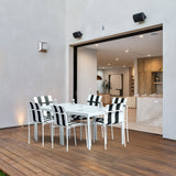 StackChair – Indoor/Outdoor Chair (Black & White) | B2B Pricing Chair - Wheeler Display