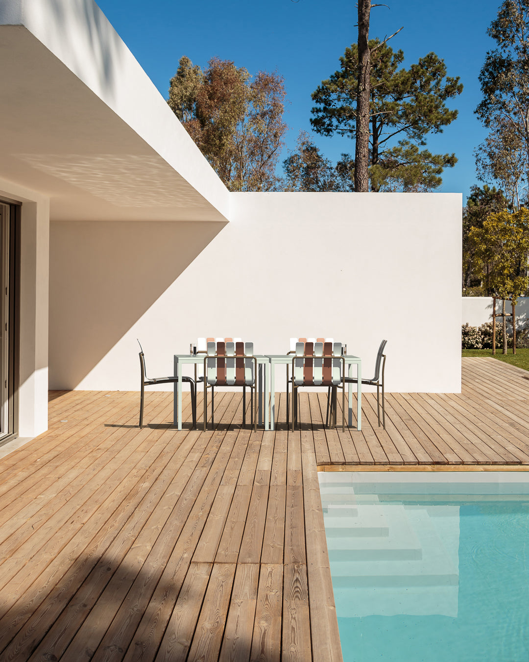 Ondara Outdoor Dining Table (Alba White, 85cm) – Modern Boho Patio Table Table - Marcel Olsen