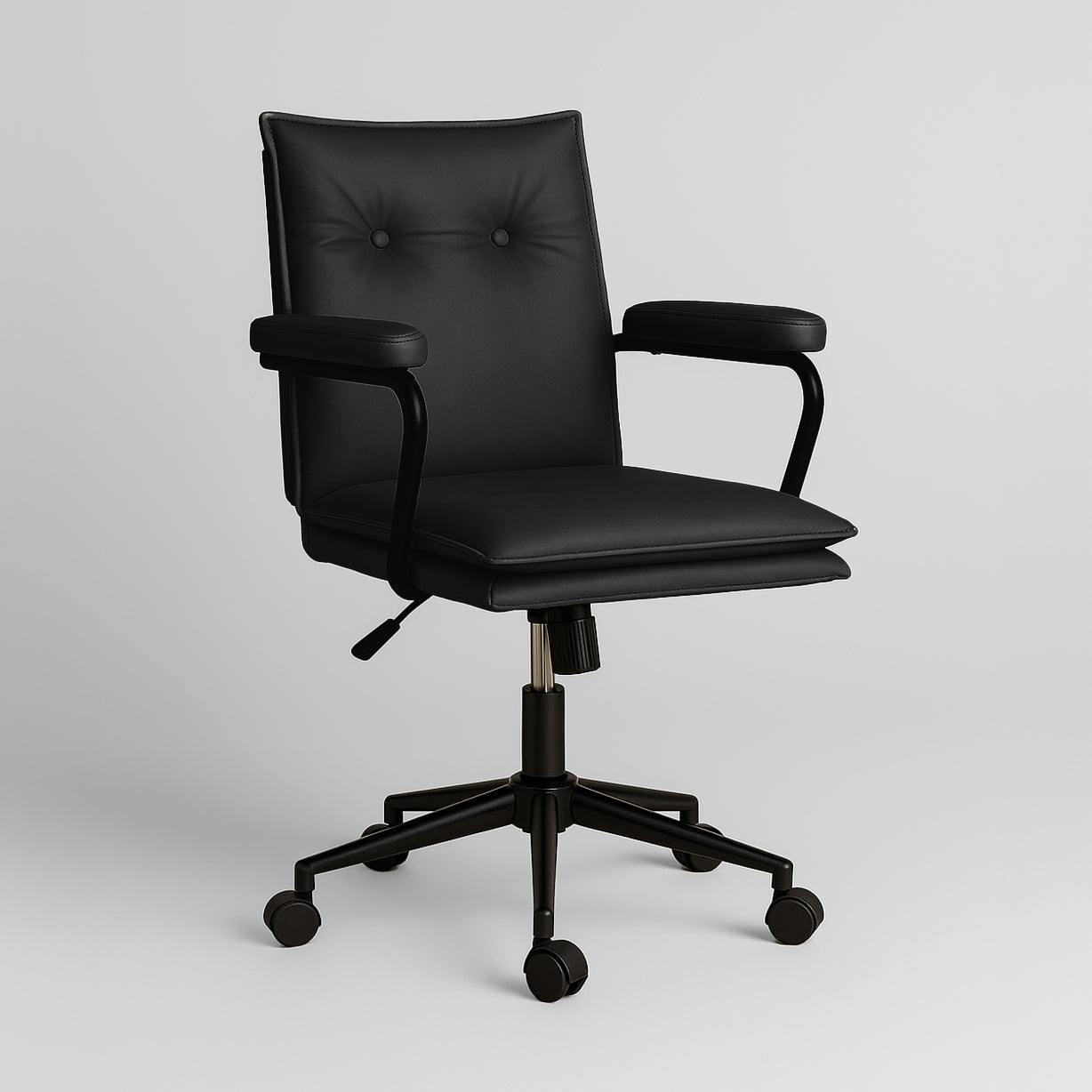 Executive Office Chair – Black Faux Leather | Workspace Seating | B2B Pricing - Marcel Olsen