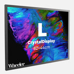LED Display Lightbox / Glass + Aluminium / L (43×60 cm A2) / Silver CrystalDisplay Lightbox - Wheeler Display
