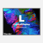 LED Display Lightbox / Glass + Aluminium / L (43×60 cm A2) / Silver CrystalDisplay Lightbox - Wheeler Display