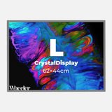LED Display Lightbox / Glass + Aluminium / L (43×60 cm A2) / Silver CrystalDisplay Lightbox - Wheeler Display