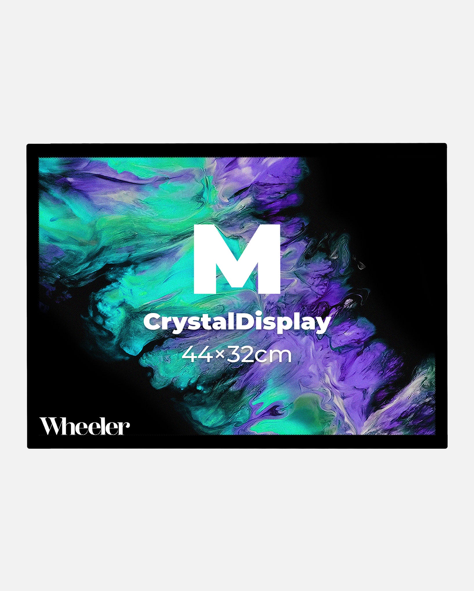 LED Display Lightbox / Glass + Aluminium / M (31×43 cm A3) / Black CrystalDisplay Lightbox - Wheeler Display