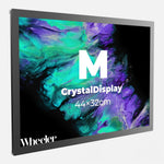 LED Display Lightbox / Glass + Aluminium / M (31×43 cm A3) / Silver CrystalDisplay Lightbox - Wheeler Display