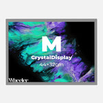 LED Display Lightbox / Glass + Aluminium / M (31×43 cm A3) / Silver CrystalDisplay Lightbox - Wheeler Display