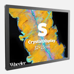 LED Display Lightbox / Glass + Aluminium / S (22.5×31 cm A4) / Silver CrystalDisplay Lightbox - Wheeler Display