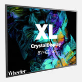 LED Display Lightbox / Glass + Aluminium / XL (60×85 cm A1) / Silver CrystalDisplay Lightbox - Wheeler Display