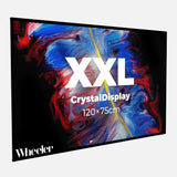LED Display Lightbox / Glass + Aluminium / XXL (75×120 cm) / Black - Test CrystalDisplay Lightbox - Wheeler Display
