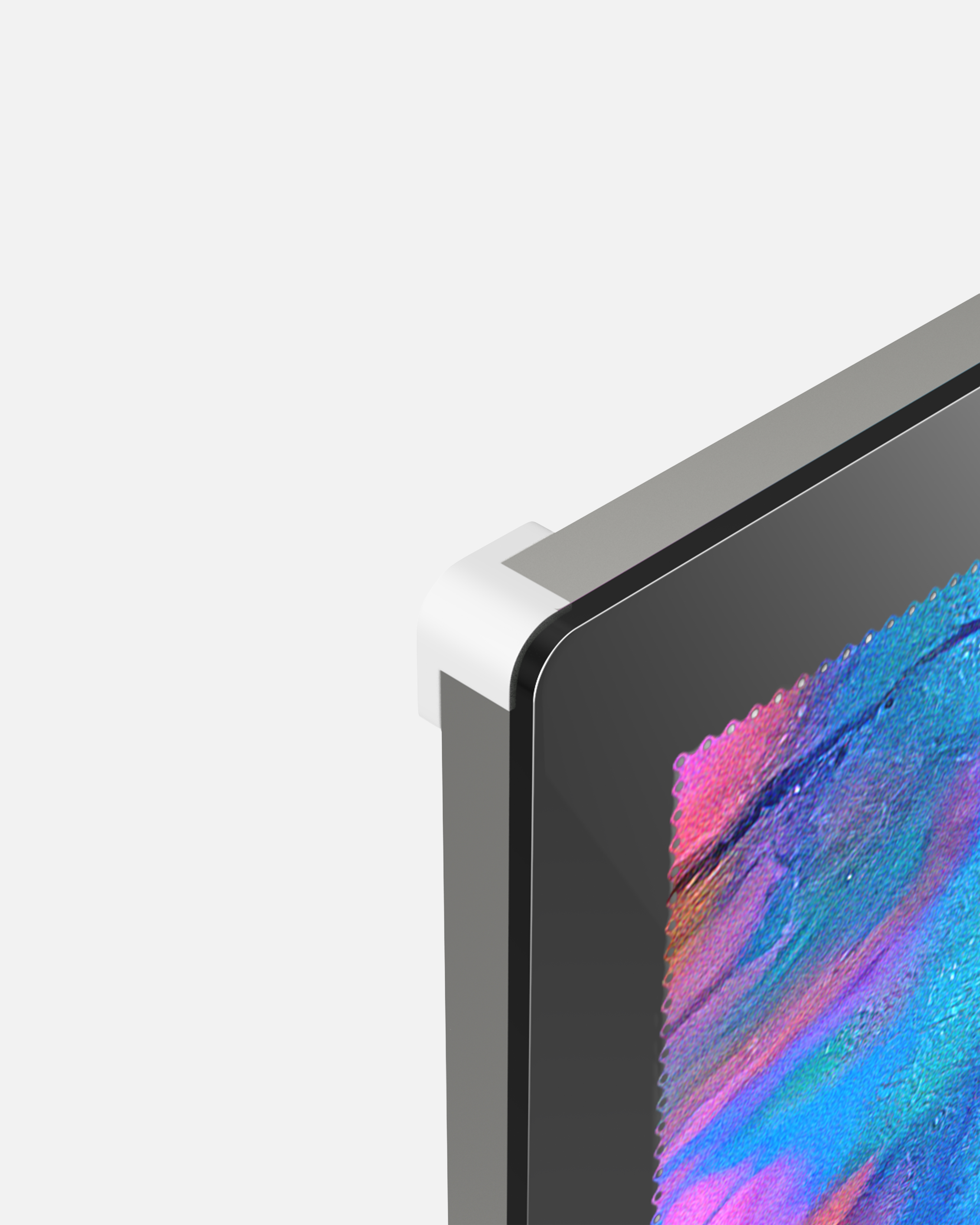 LED Display Lightbox / Glass + Aluminium / L (43×60 cm A2) / Silver CrystalDisplay Lightbox - Wheeler Display