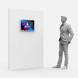 LED Display Lightbox / Glass + Aluminium / L (43×60 cm A2) / Silver CrystalDisplay Lightbox - Wheeler Display