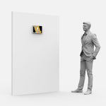 LED Display Lightbox / Glass + Aluminium / S (22.5×31 cm A4) / Silver CrystalDisplay Lightbox - Wheeler Display