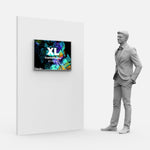 LED Display Lightbox / Glass + Aluminium / XL (60×85 cm A1) / Silver CrystalDisplay Lightbox - Wheeler Display