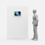 LED Display Lightbox / Glass + Aluminium / M (31×43 cm A3) / Silver CrystalDisplay Lightbox - Wheeler Display