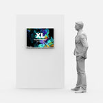 LED Display Lightbox / Glass + Aluminium / XL (60×85 cm A1) / Silver CrystalDisplay Lightbox - Wheeler Display