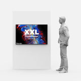 LED Display Lightbox / Glass + Aluminium / XXL (75×120 cm) / Black - Test CrystalDisplay Lightbox - Wheeler Display