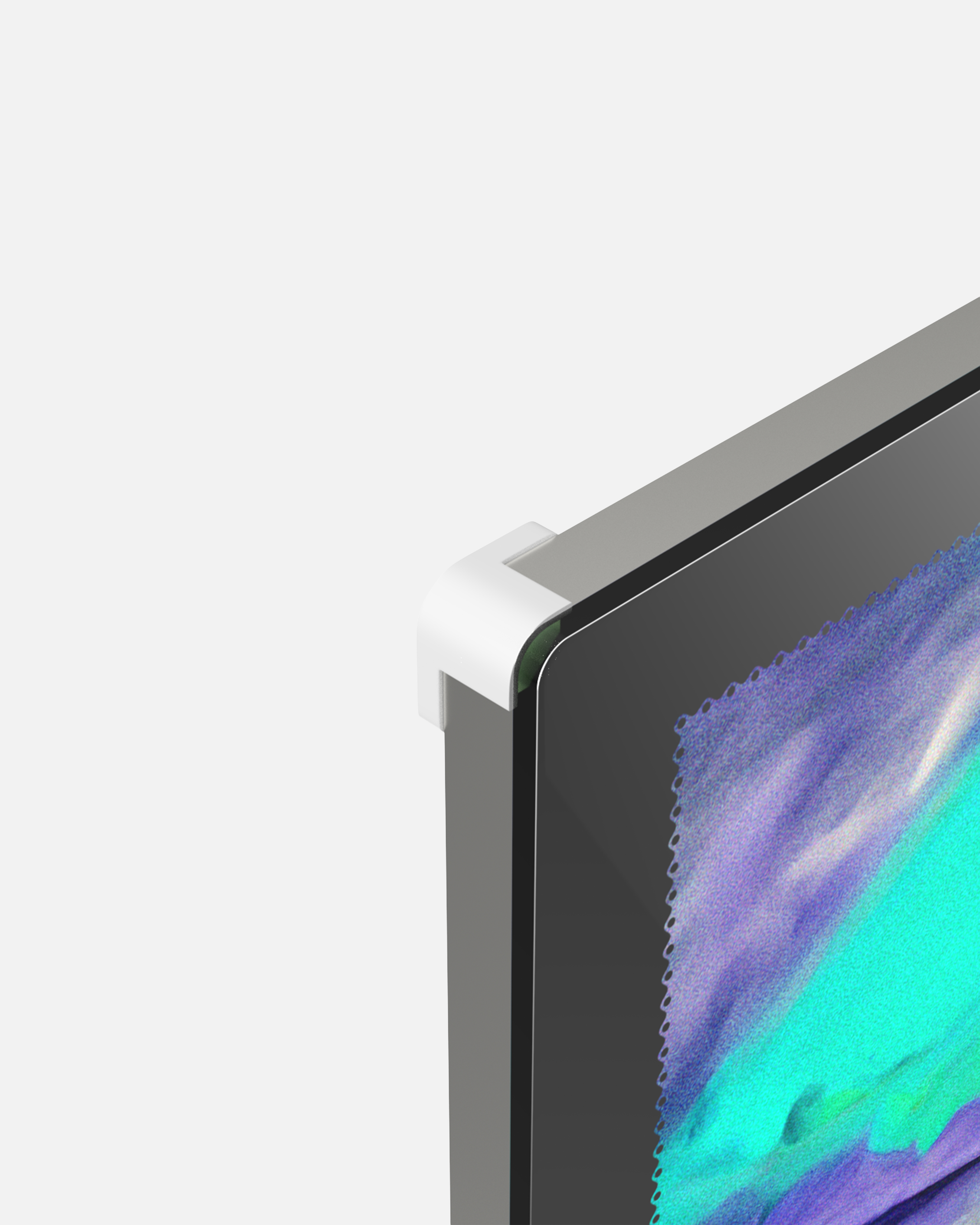 LED Display Lightbox / Glass + Aluminium / M (31×43 cm A3) / Silver CrystalDisplay Lightbox - Wheeler Display