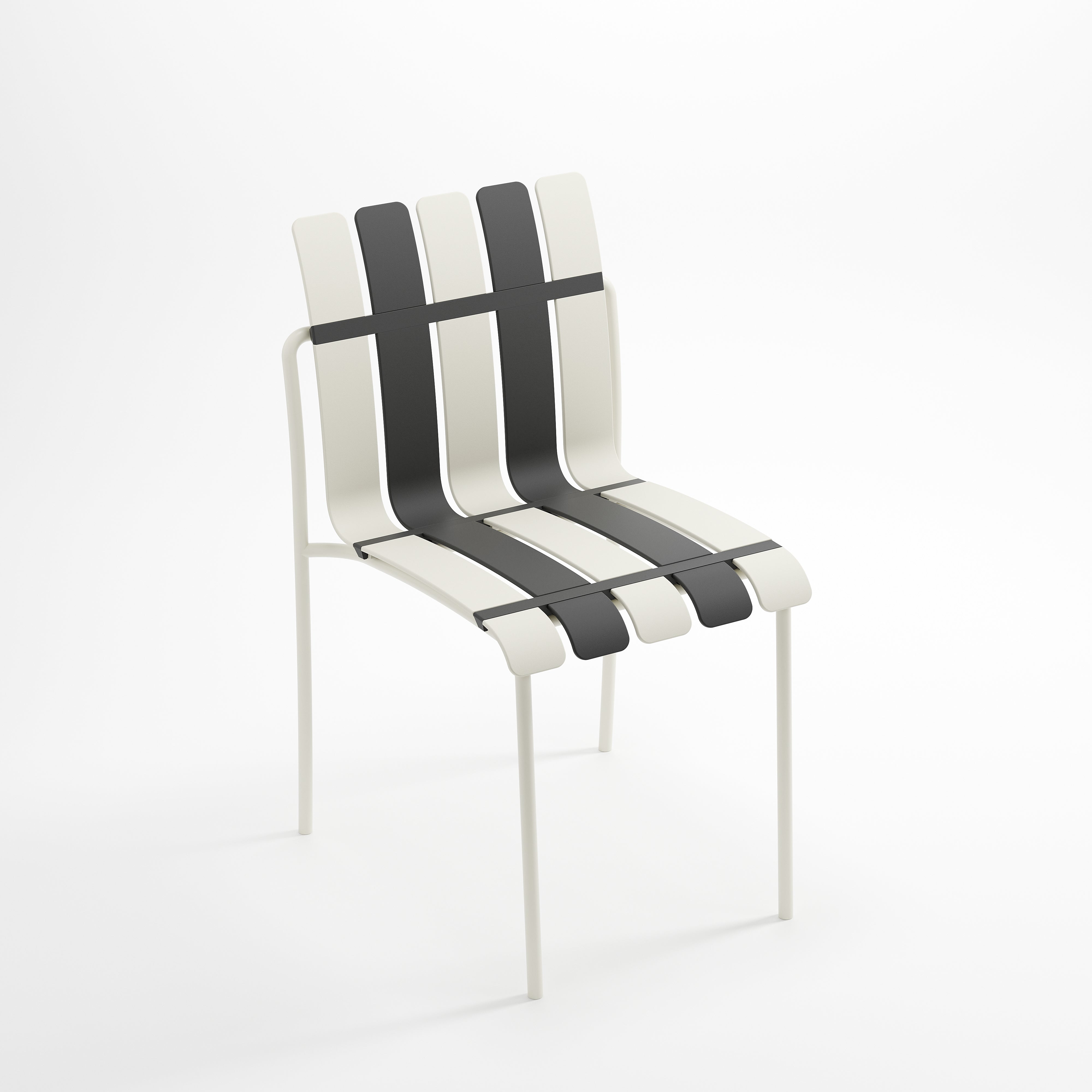 StackChair – Indoor/Outdoor Chair (Black & White) | B2B Pricing Chair - Wheeler Display