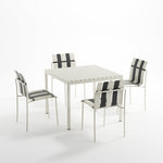 StackChair – Indoor/Outdoor Chair (Black & White) | B2B Pricing Chair - Wheeler Display