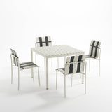 StackChair – Indoor/Outdoor Chair (Black & White) | B2B Pricing Chair - Wheeler Display