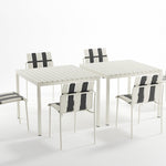 StackChair – Indoor/Outdoor Chair (Black & White) | B2B Pricing Chair - Wheeler Display