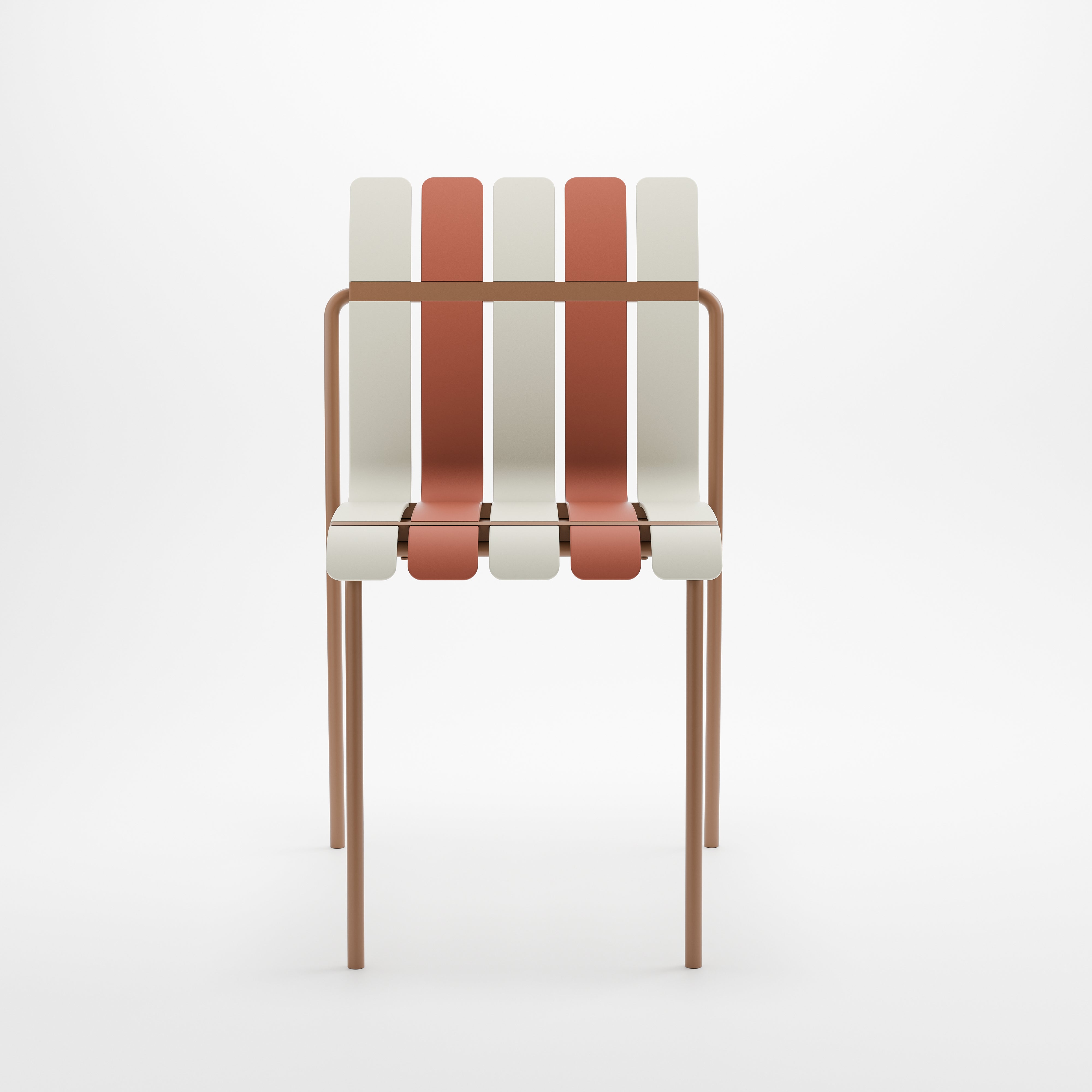 StackChair – Indoor/Outdoor Chair (Beige & White) | B2B Pricing Chair - Wheeler Display