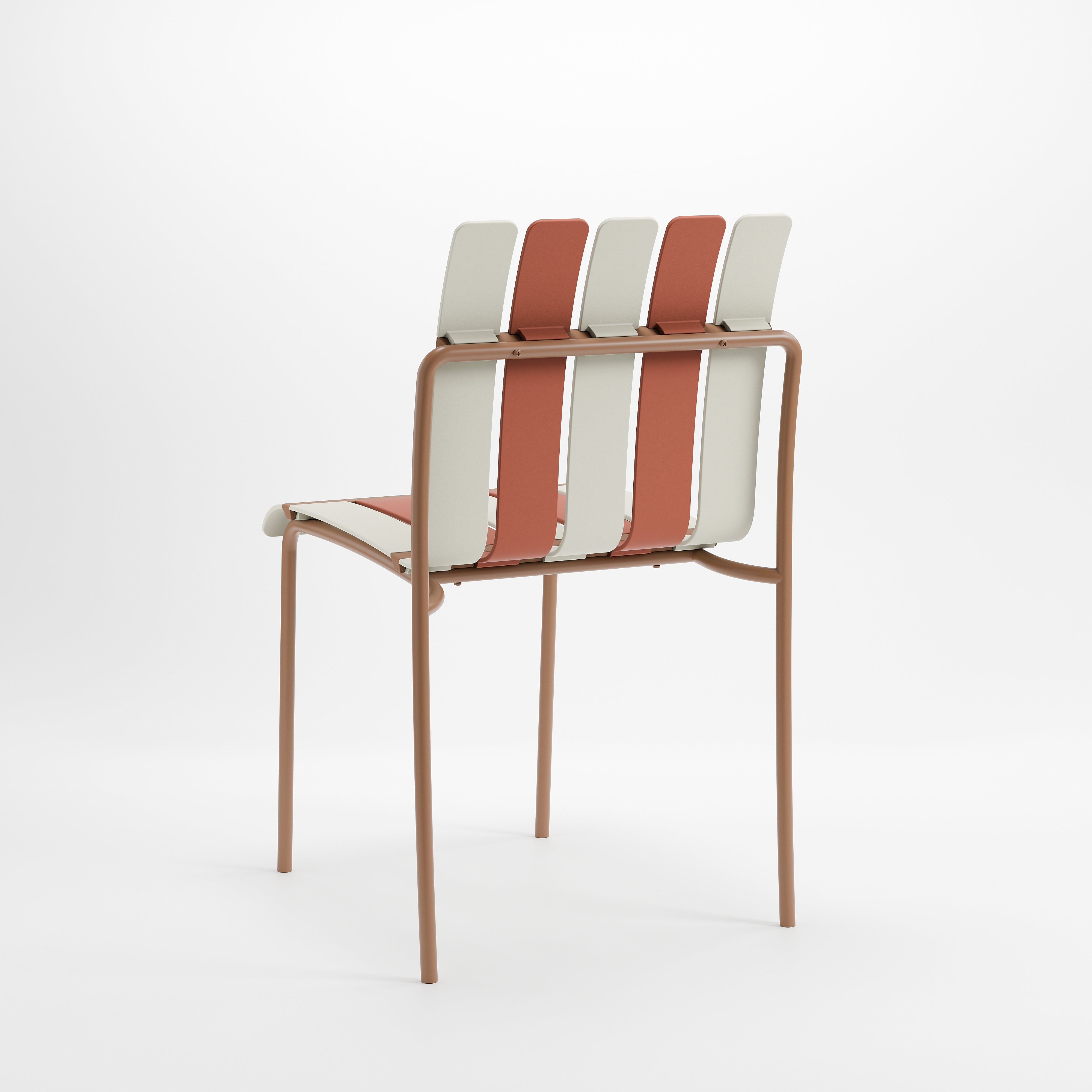 StackChair – Indoor/Outdoor Chair (Beige & White) | B2B Pricing Chair - Wheeler Display