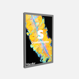 LED Display Lightbox / Glass + Aluminium / S (22.5×31 cm A4) / Silver CrystalDisplay Lightbox - Wheeler Display