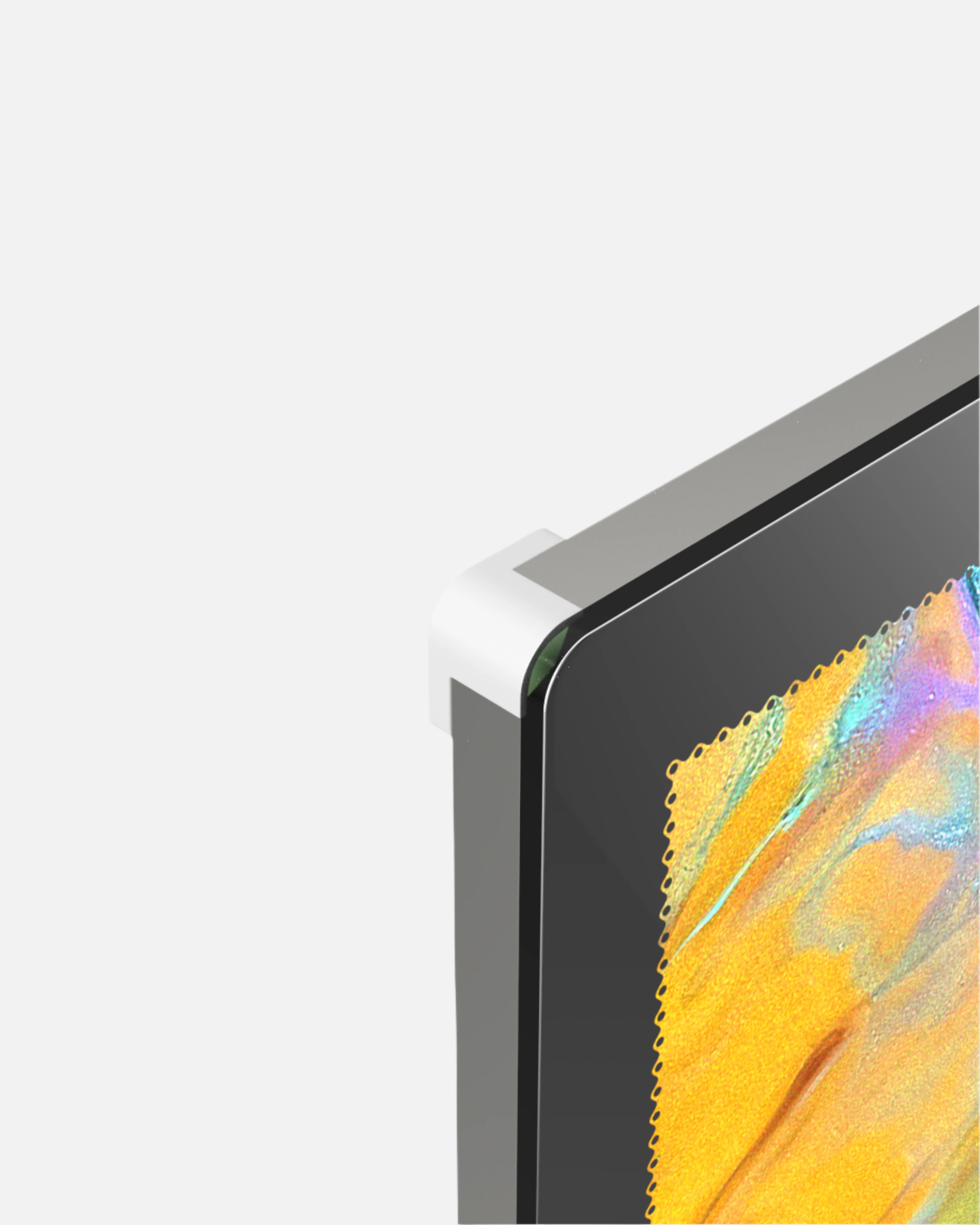 LED Display Lightbox / Glass + Aluminium / S (22.5×31 cm A4) / Silver CrystalDisplay Lightbox - Wheeler Display