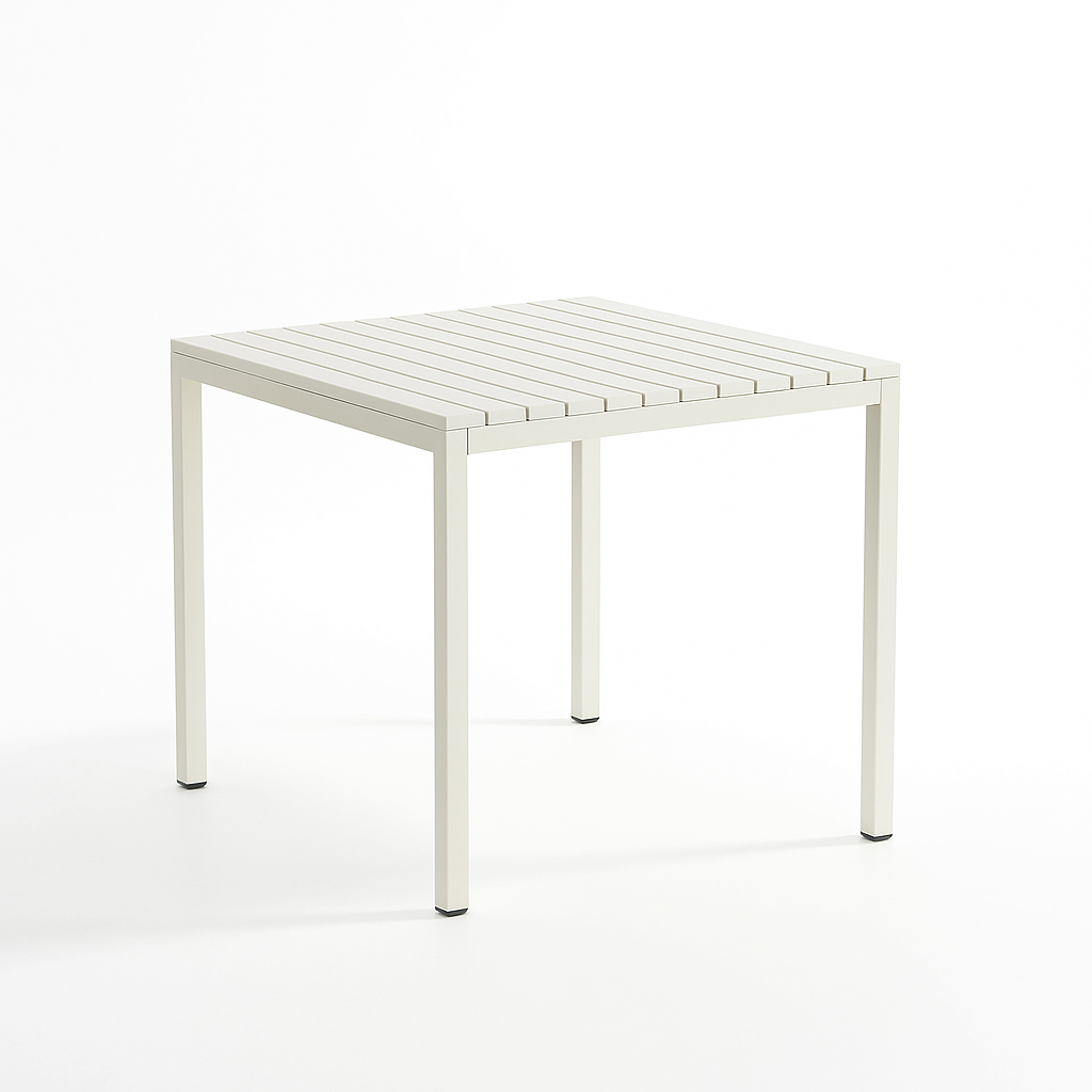 StackTable – Indoor/Outdoor Table (White, 85 cm) | B2B Pricing Table - Wheeler Display