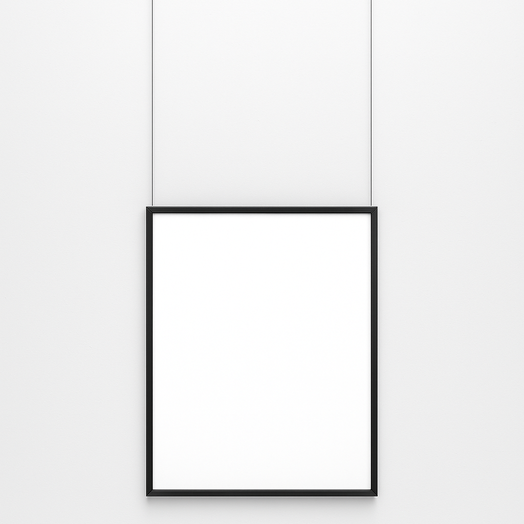 Suspension Wire Hanging Kit for CrystalDisplay Frames – 2 m Adjustable Steel Cable with Hook - Wheeler Display