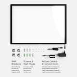 LED Display Lightbox / Glass + Aluminium / XXL (75×120 cm) / Black - Test CrystalDisplay Lightbox - Wheeler Display