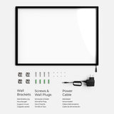 LED Display Lightbox / Glass + Aluminium / XL (60×85 cm A1) / Silver CrystalDisplay Lightbox - Wheeler Display
