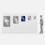 LED Display Lightbox / Glass + Aluminium / L (43×60 cm A2) / Silver CrystalDisplay Lightbox - Wheeler Display