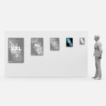 LED Display Lightbox / Glass + Aluminium / M (31×43 cm A3) / Silver CrystalDisplay Lightbox - Wheeler Display