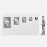 LED Display Lightbox / Glass + Aluminium / S (22.5×31 cm A4) / Silver CrystalDisplay Lightbox - Wheeler Display