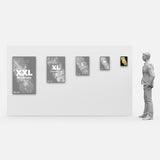 LED Display Lightbox / Glass + Aluminium / S (22.5×31 cm A4) / Silver CrystalDisplay Lightbox - Wheeler Display