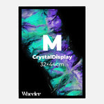 LED Display Lightbox / Glass + Aluminium / M (31×43 cm A3) / Black CrystalDisplay Lightbox - Wheeler Display