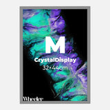 LED Display Lightbox / Glass + Aluminium / M (31×43 cm A3) / Silver CrystalDisplay Lightbox - Wheeler Display