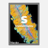 LED Display Lightbox / Glass + Aluminium / S (22.5×31 cm A4) / Silver CrystalDisplay Lightbox - Wheeler Display