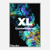 LED Display Lightbox / Glass + Aluminium / XL (60×85 cm A1) / Silver CrystalDisplay Lightbox - Wheeler Display