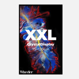 LED Display Lightbox / Glass + Aluminium / XXL (75×120 cm) / Black - Test CrystalDisplay Lightbox - Wheeler Display